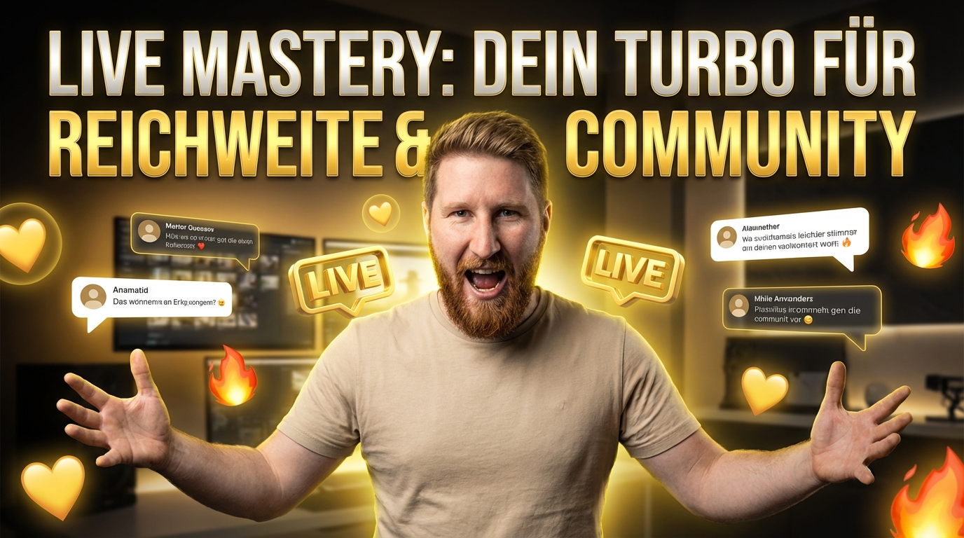 Modul 16: Live Mastery: Reichweite & Community